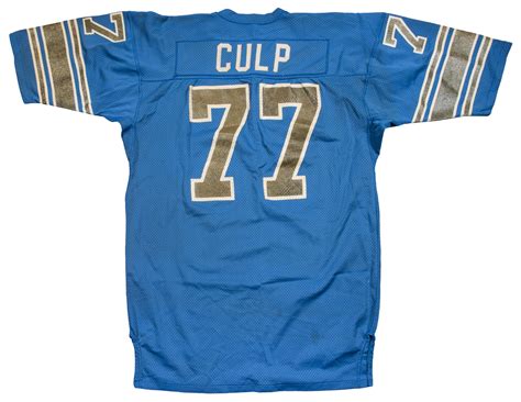 Lot Detail - 1980-81 Curley Culp Game Used Detroit Lions Home Jersey