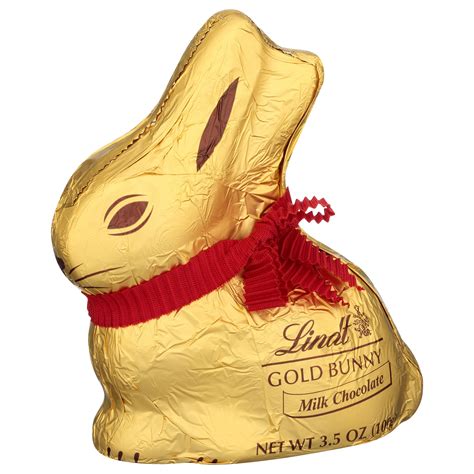 Lindt Gold Bunny, Milk Chocolate, Easter Chocolate Candy Bunny, 3.5 oz ...