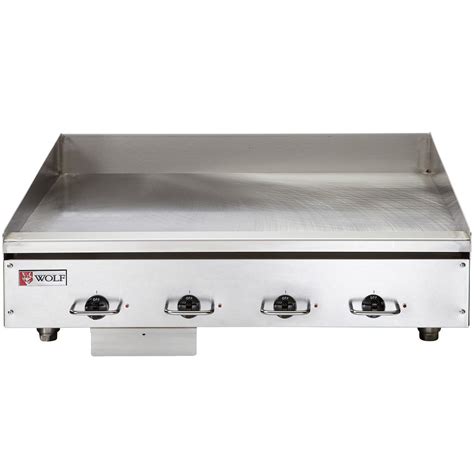 Wolf WEG48E-208/3 48" Electric Countertop Griddle with Thermostatic ...