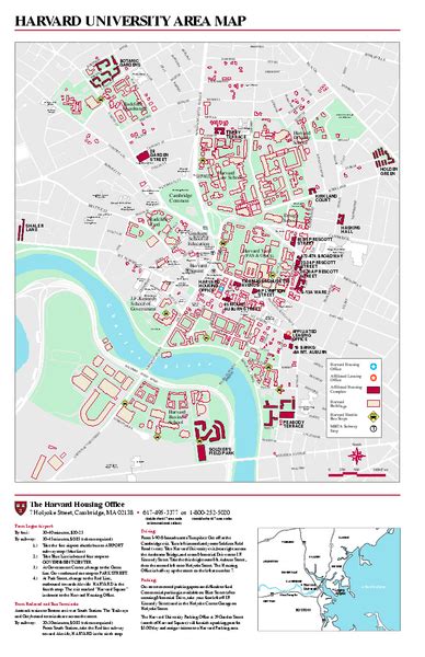 Harvard University campus map - Cambridge Ma • mappery