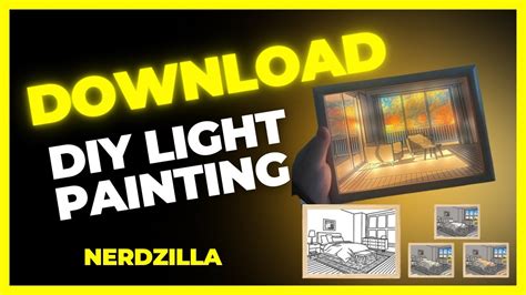 Led light painting with free pattern download - YouTube