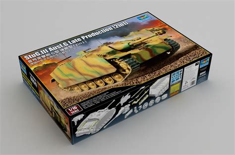 StuG.III Ausf.G Late Production(2in1) 1/16 - Trumpeter | Car-model-kit.com