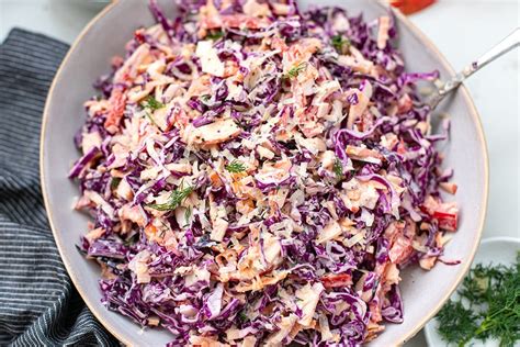 Red Cabbage Coleslaw With Apple & Parmesan