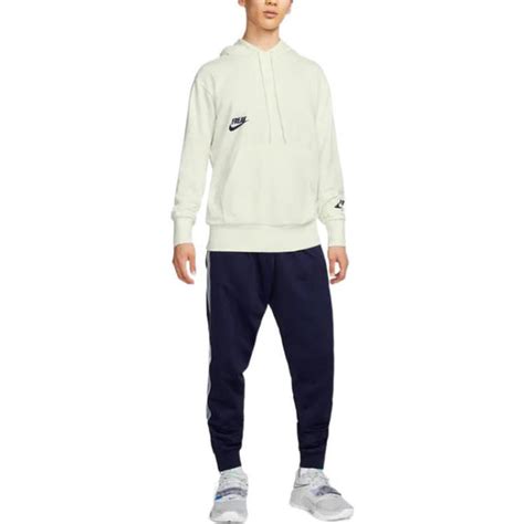 Nike Giannis Logo Printing Drawstring Hoodie 'White Navy' DQ5650-133 ...