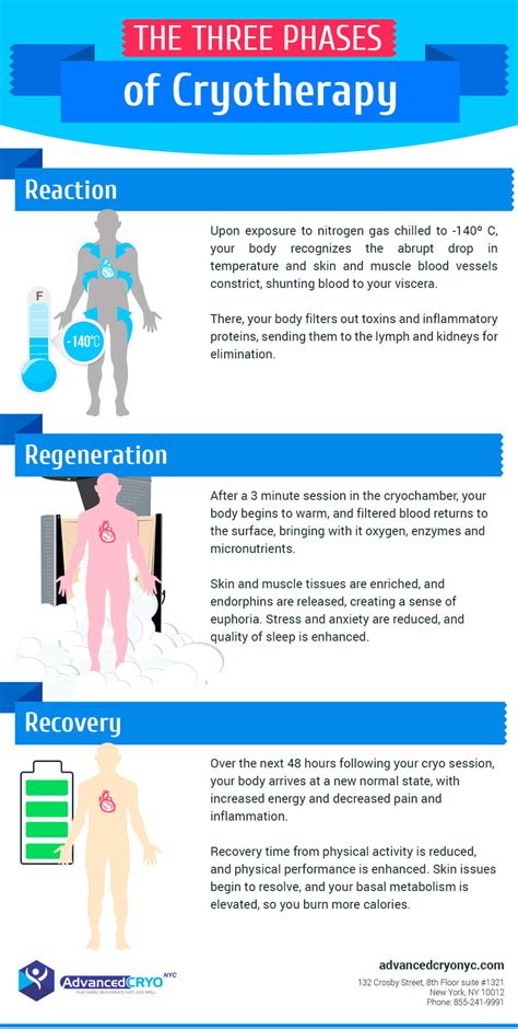 Infographic: 3 Phases of Cryotherapy - InVita Cryo NYC