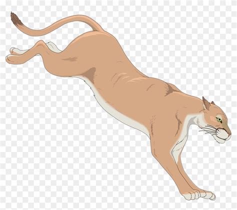 running cougar clip art - Clip Art Library