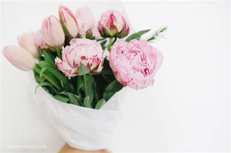 How To Make A Peony + Tulip Bouquet | Mommy Diary