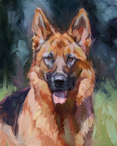 Dog oil portrait #pet #doglover #dogportrait #petlover #dogart # ...