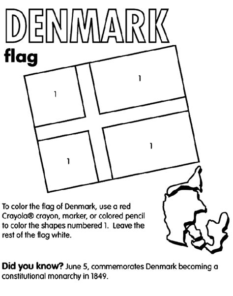 Denmark Coloring Page | crayola.com