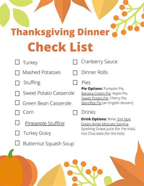 Your Ultimate Thanksgiving Dinner List | Thanksgiving dinner list ...