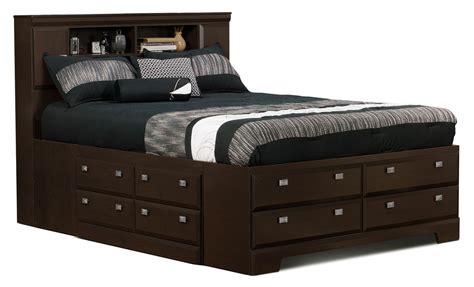 Queen Bed Frame With Storage - Leon Furniture