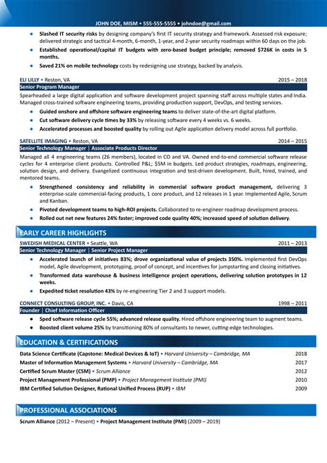 2024 CIO Resume Examples [+Guide]