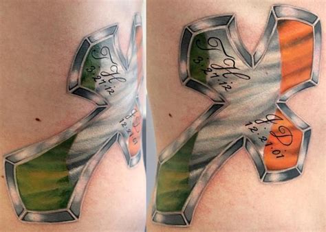 Irish tattoos, Irish flag tattoo, Tattoos for guys