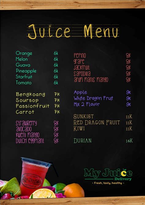 My Juice Store - Fruit Photography & Menu Design :: Behance