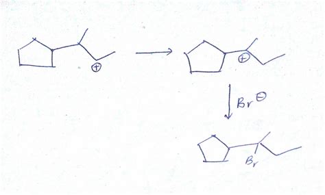 Carbocation rearrangement with expansion of five-membered ring? - ECHEMI