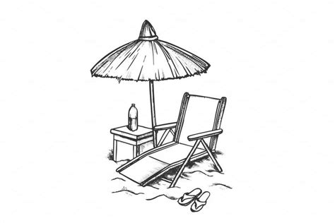 Relaxing Beach Chair with Umbrella