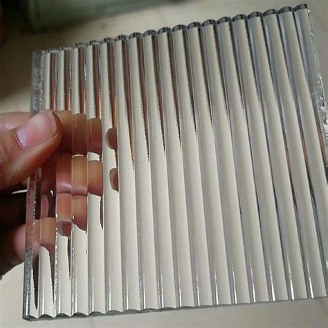 5mm 10mm Fluted Glass Panel Ribbed Glass Panel For Sale Ribbed Glass ...