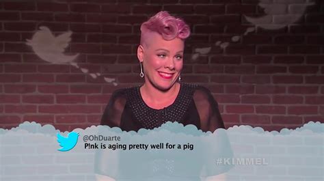 Pink from Celebrity Mean Tweets From Jimmy Kimmel Live! | E! News