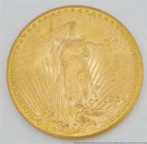 Stunning 1924 St Gaudens $20 Twenty Dollar Gold Coin | eBay in 2020 ...