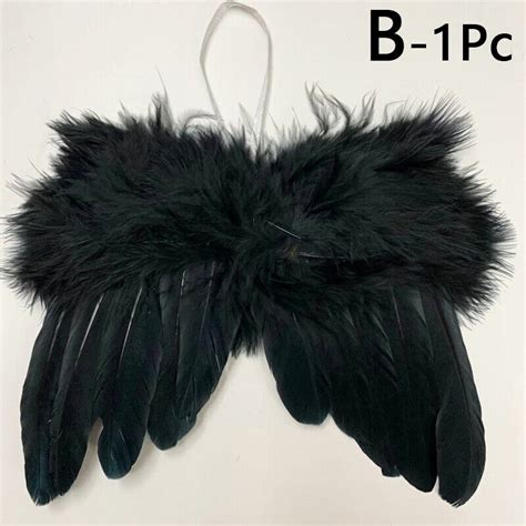 Feather Angel Wings Christmas Halloween Costume Fancy Dress Party ...