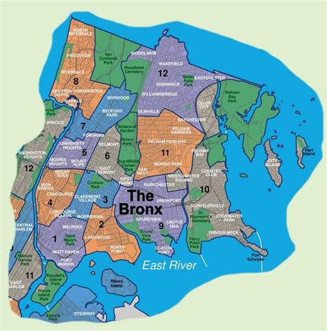 Map of Bronx neighborhoods | Bronx, The neighbourhood, Norwood park