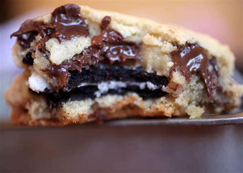 Giant Oreo-Stuffed Chocolate Chip Cookies