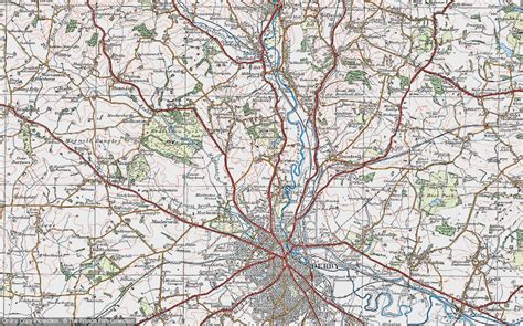 Historic Ordnance Survey Map of Allestree, 1921