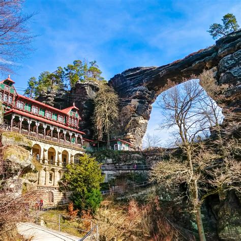 Pravcicka Brana, Bohemian Switzerland National Park, Czech Republic : r ...