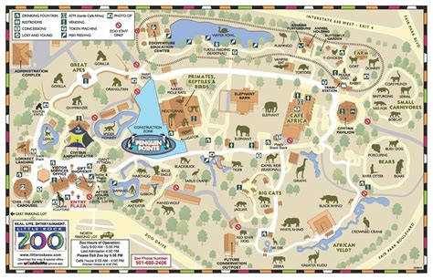 Animal Exhibits | Zoo map, Little rock zoo, Zoo