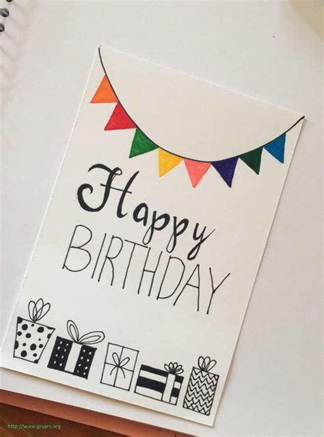 20 Awesome Homemade Birthday Card Ideas | Birthday card drawing, Cool ...