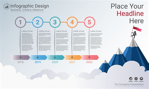 Milestone Infographic Timeline Excel Template