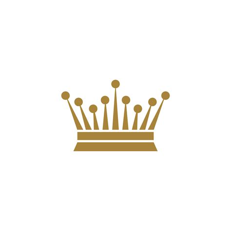 Ornamental Gold Crown Logo Template Illustration Design. Vector EPS 10 ...