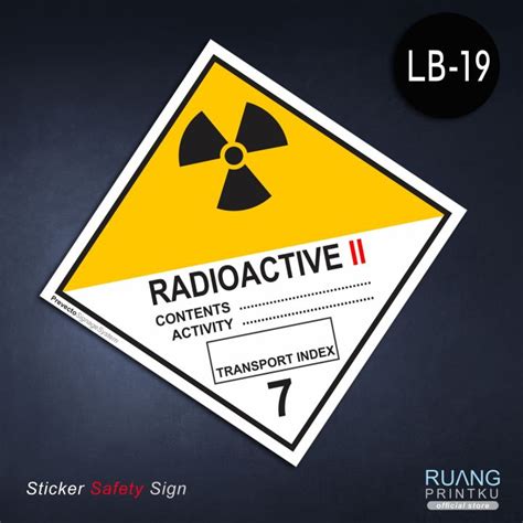 Stiker Label Limbah B3 Radioactive II | Lazada Indonesia