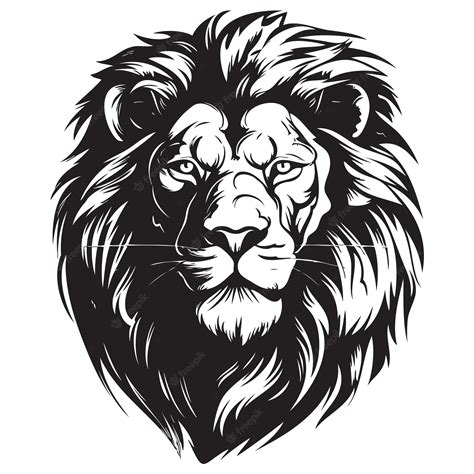 Premium Vector | Lion Face Silhouette Lion SVG Pdf Dxf Png Lion Clipart ...