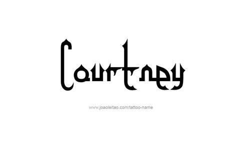 Courtney Name Tattoo Designs