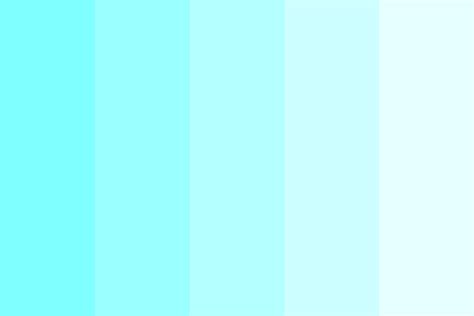 shades of cyan Color Palette