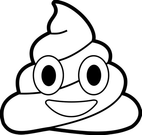 Emoji Poop Coloring Pages