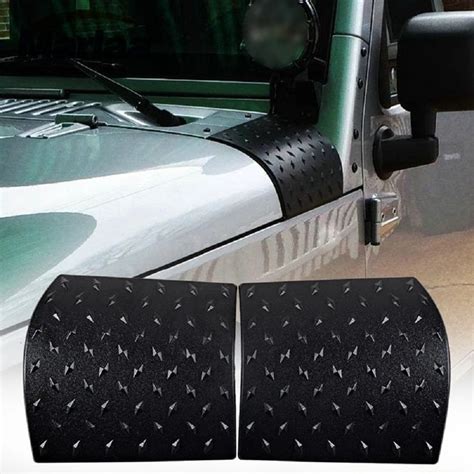 Black Cowl Body Armor Outer Cowling Cover for Jeep Wrangler JK JKU ...