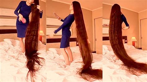 combing 250cm of my hair - YouTube