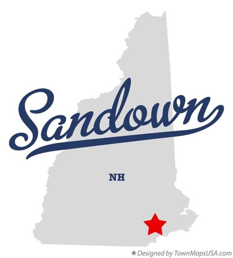 Map of Sandown, NH, New Hampshire