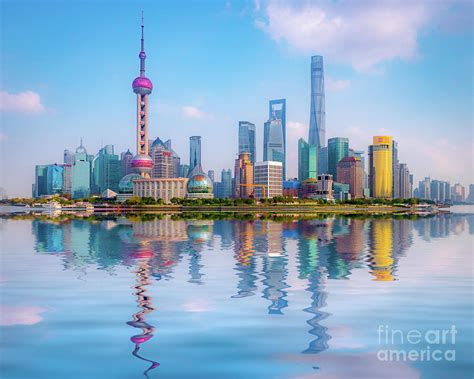 Pudong Skyline, Shanghai, China Photograph by Colin and Linda McKie ...