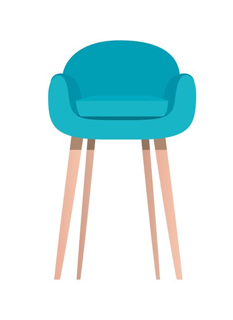 Isolated blue chair vector design 4104943 Vector Art at Vecteezy