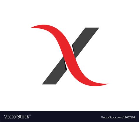 X letter logo template icon design Royalty Free Vector Image