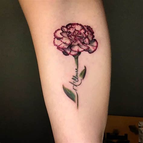 Top 33 Best Carnation Tattoo Ideas -[2021 Inspiration Guide]