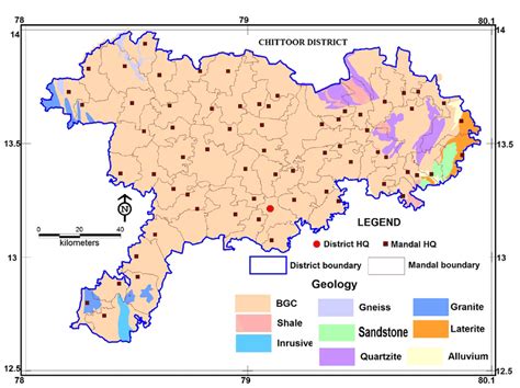 Chittoor District Mandals Map