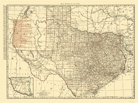 Texas State Railroad Map