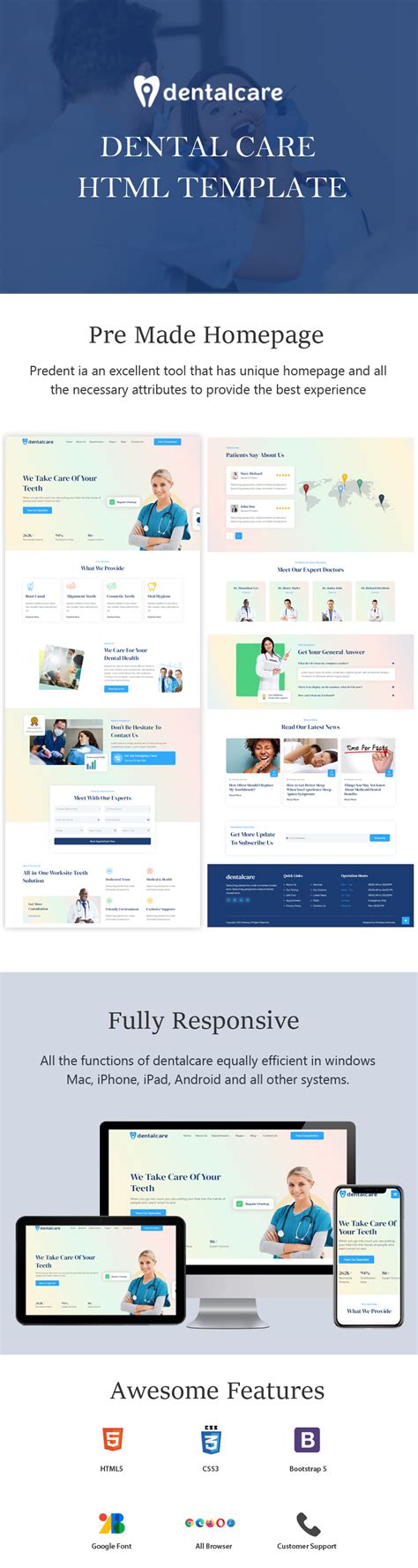 Dentist & Dental Clinic HTML Template - TemplateMonster