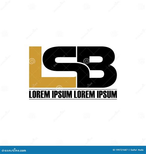 Letter LSB Simple Monogram Logo Icon Design. Stock Vector ...