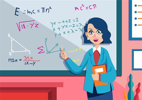 Math Teacher 230765 Vector Art at Vecteezy