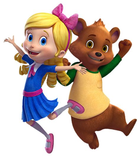 Cartoon Characters: Goldie and Bear